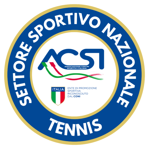 Logo Tennis ACSI - Settore nazionale tennis casi