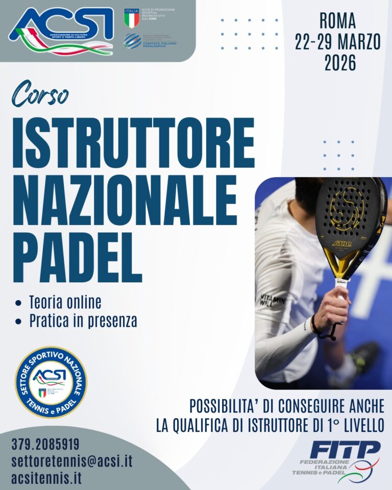 corso istruttore padel