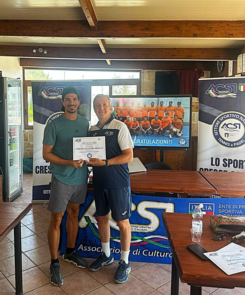 Corso Istruttori Padel Puglia ACSI